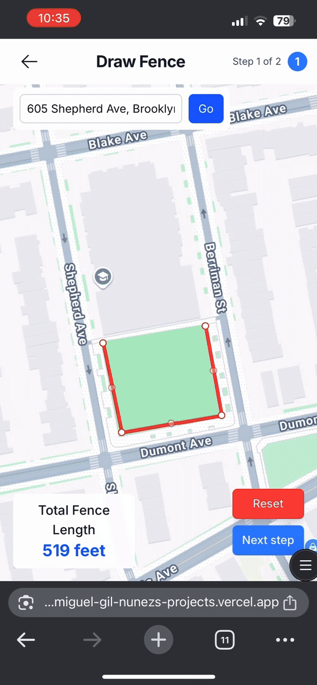 Choosing fence details demonstration
